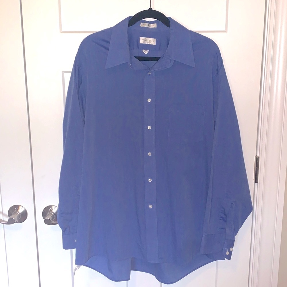 Solid Blue Dress Shirt